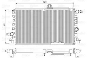 Valeo 816710 - Chladič vody -