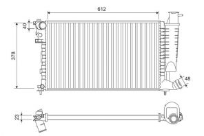 Valeo 816716 - Chladič vody -