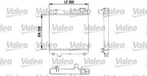 Valeo 883053 - Chladič vody -