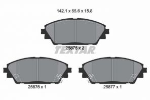 Textar 2587501 - Brzdové platničky -