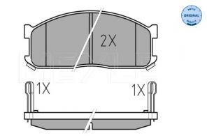 Meyle 025 200 0215/W - Brzdové platničky -