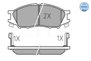 Meyle 025 246 4815/W - Brzdové platničky -
