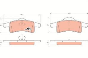 TRW GDB4127 - Brzdové platničky -