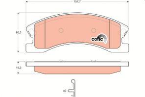 TRW GDB4133 - Brzdové platničky -