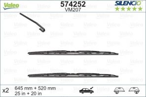 Valeo 574252 - Stieracia lišta -