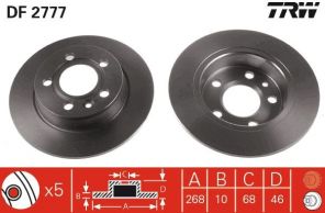 TRW DF2777 - Brzdový kotúč -