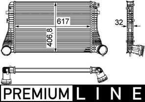 Mahle CI 161 000P - Chladič plniaceho vzduchu