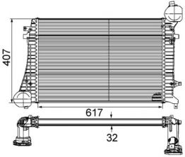 Mahle CI 164 000P - Chladič plniaceho vzduchu