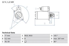 Bosch 0 986 024 150 - Štartér