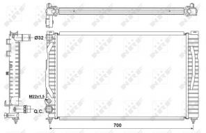 NRF 53175 - Chladič vody -