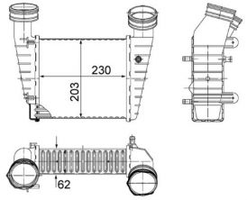 Mahle CI 347 000S - Chladič plniaceho vzduchu