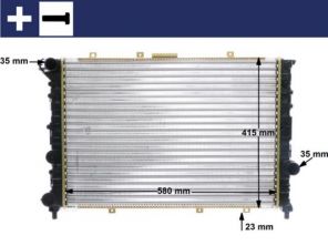 Mahle CR 520 000S - Chladič vody -