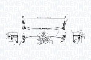 Magneti Marelli 085570191010 - Mechanizmus stieračov