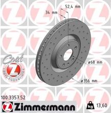 Zimmermann 100.3357.52 - Brzdový kotúč -