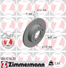 Zimmermann 100.1236.20 - Brzdový kotúč -