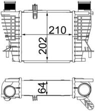 Mahle CI 264 000S - Chladič plniaceho vzduchu