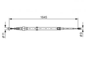 Bosch 1 987 482 191 - Brzdové lano -