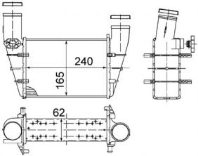 Mahle CI 130 000S - Chladič plniaceho vzduchu