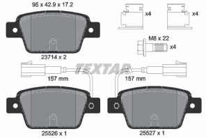 Textar 2371403 - Brzdové platničky -