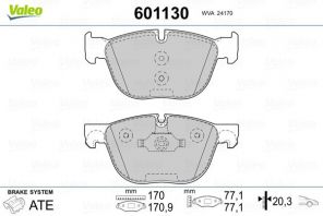 Valeo 601130 - Brzdové platničky -