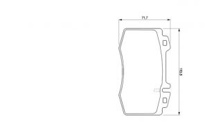 Bosch 0 986 494 012 - Brzdové platničky -