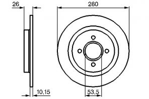 Bosch 0 986 479 049 - Brzdový kotúč -