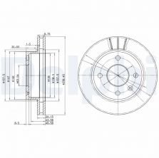 Delphi BG2367 - Brzdový kotúč