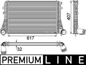 Mahle CI 208 000P - Chladič plniaceho vzduchu