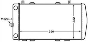 Mahle CR 1513 000S - Chladič vody -