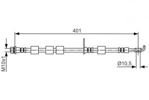 Bosch 1 987 481 701 - Brzdová hadica