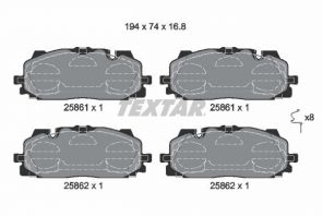 Textar 2586101 - Brzdové platničky -