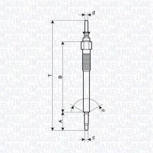 Magneti Marelli 062900135304 - Žeraviaca sviečka
