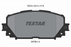 Textar 2470801 - Brzdové platničky -