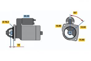 Bosch 0 986 015 200 - Štartér
