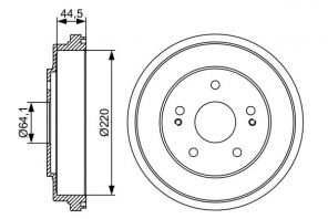 Bosch 0 986 477 147 - Brzdový bubon -