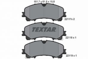 Textar 2211701 - Brzdové platničky -