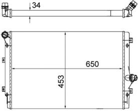 Mahle CR 1539 002S - Chladič vody -