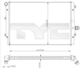 TYC 702-0024 - Chladič vody -