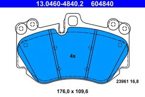 ATE 13.0460-4840.2 - Brzdové platničky -
