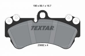 Textar 2369281 - Brzdové platničky -