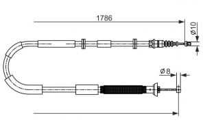 Bosch 1 987 482 589 - Brzdové lano -