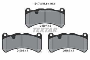 Textar 2430701 - Brzdové platničky -