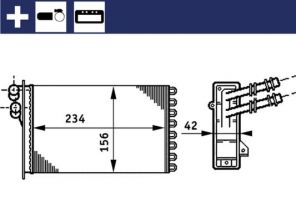 Mahle AH 72 000S - Výmenník tepla vnútorného kúrenia