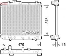 Denso DRM47028 - Chladič vody