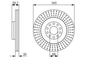 Bosch 0 986 479 589 - Brzdový kotúč -