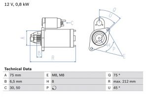 Bosch 0 986 014 371 - Štartér