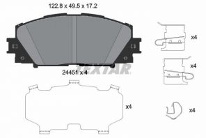 Textar 2445103 - Brzdové platničky -