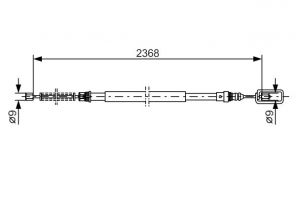 Bosch 1 987 477 773 - Brzdové lano -