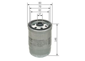 Bosch F 026 402 043 - Palivový filter