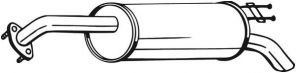 Bosal 169-041 - Zadný tlmič -